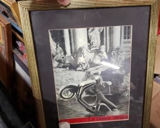 Framed La Dolce Vespa  