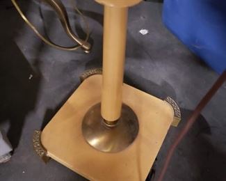 MCM Mid Century floor lamp with bakelite? base 