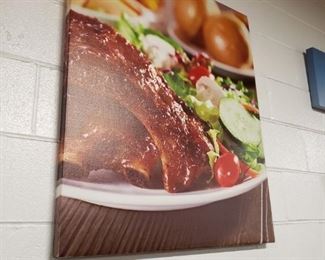 Assorted food canvas art 