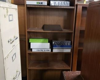 Wood style 5 shelf book case 29"W x 11.75"D x 72"H 