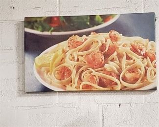 Assorted food canvas art 
