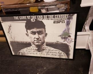 Rare ESPN "The Game at the end of the Century framed poster 