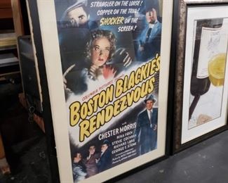 Framed Boston Blackies color poster (reproduction) 