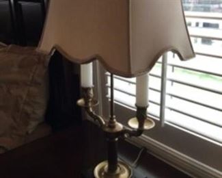 $195 - pair - One of two lamps brass