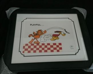 Jim Davis- Playful 1993  11” x 15”———————————Sericel. From the limited edition of 9500