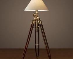Restoration Hardware Royal Marine Tripod Floor Lamp
