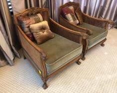 Pair of Mid Century Cane Chairs