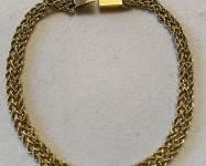 14k Yellow Gold Braided 7" Bracelet