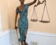 Bronze Lady Justice Statue 31" H