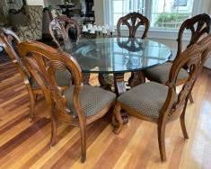Bernhardt Dining Table and 6 Chair Set