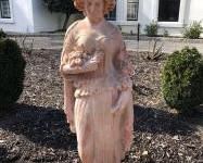 Many Cement Garden Statues