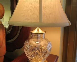 Waterford table lamp.