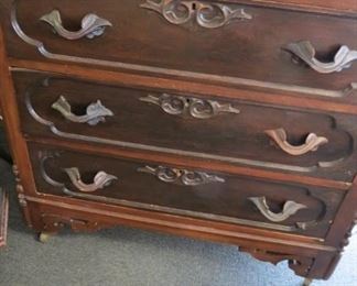 Antique marble top dresser.