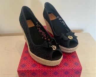 Tory Burch Jackie Wedge shoes (size 9) - $50 or best offer.