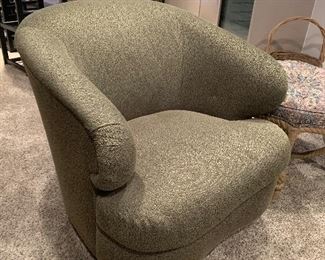 Bernhardt swivel armchairs (pair) (32” wide, 24.5” deep, 27.5” tall) - $200/each or best offer.