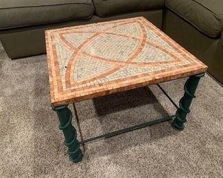 Mosaic top cocktail table (24” x 24” x 15.5” tall) - $80 or best offer.