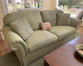Custom upholstered Clayton Marcus sofa (87” wide, 40” deep, 33” tall) - $450 or best offer.