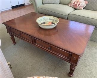 Coffee table (50” long, 28” wide, 18” tall) - $125 or best offer.