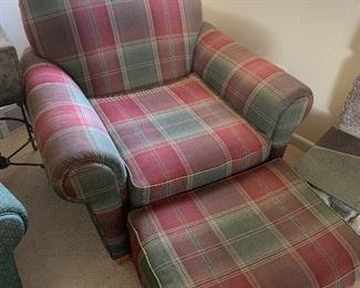 Norwalk Furniture armchair with ottoman (39” wide, 33.5” deep, 33” tall) - $175 or best offer.