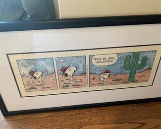 Peanuts “Rule 28” (hand numbered & titled) - $150 or best offer.