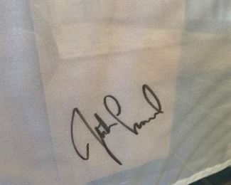 Ryder Cup 18th green flag with autograph(?) - 