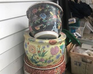 Ceramic-planter caterpillar