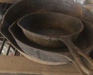 Cast iron frying pans!