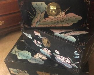 Japanese lacquer boxes that contain talking fish that will grant you one wish (probably)