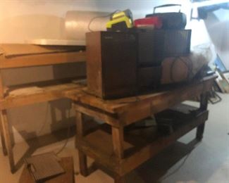 chonky wood work tables