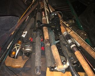 a miasma of fishing poles