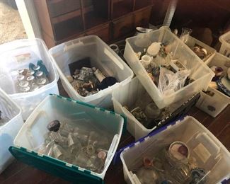 plastic bins full of THINGS! Irresistible, am I right?