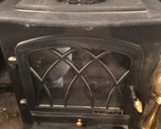 One of those cool electric furnaces that emits heat and has fake flames.