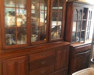 conjoined china cabinets