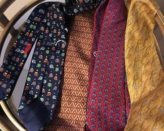 Hermès, Gucci, Ferragamo ties
