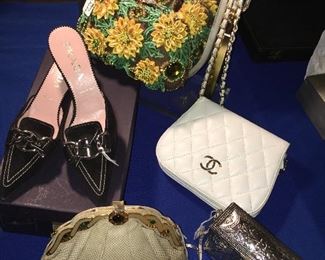 Judith Lieber, Chanel, Prada, more...