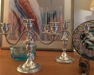 Sterling candelabra
