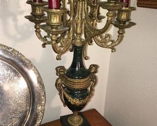 Pair of garniture candelabra