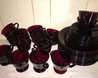 Ruby red glass