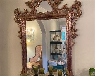 Rococo style mirror. 
