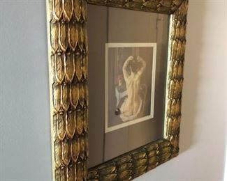 Beautiful golden Leaf Frame.  24" x 28"