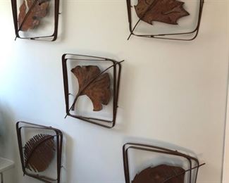 Each leaf is Cast Iron and is 15" square and 1.5" deep. 