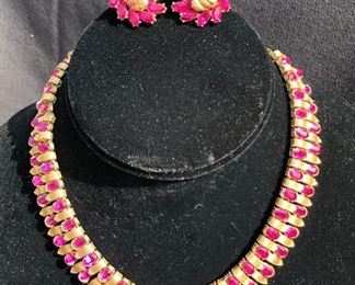 Trifari Necklace & matching Earrings