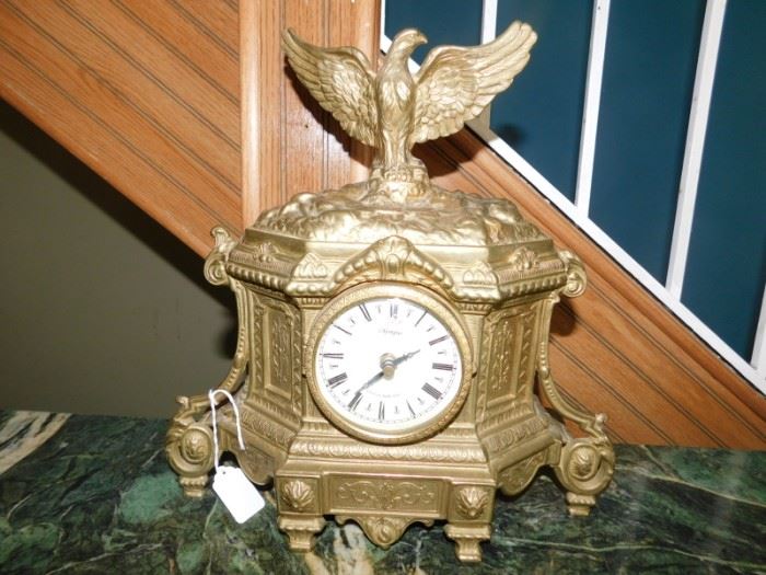 Olympus Brass Italian clock with German movement 