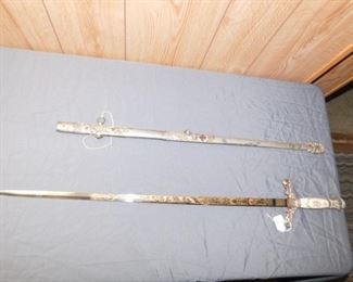 mcLilley  and company Knights Templar sword Masonic  scabbard shown