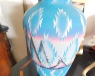 Signed Native American Vase