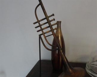 Trumpet metal art