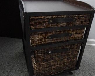 3 basket shelf on wheels from World Market