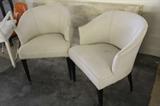Pair of Upholstered Club Chairs