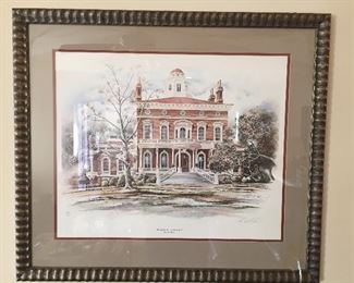 Framed "Hay House" Print Macon, GA