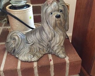 Painted Ceramic Dog